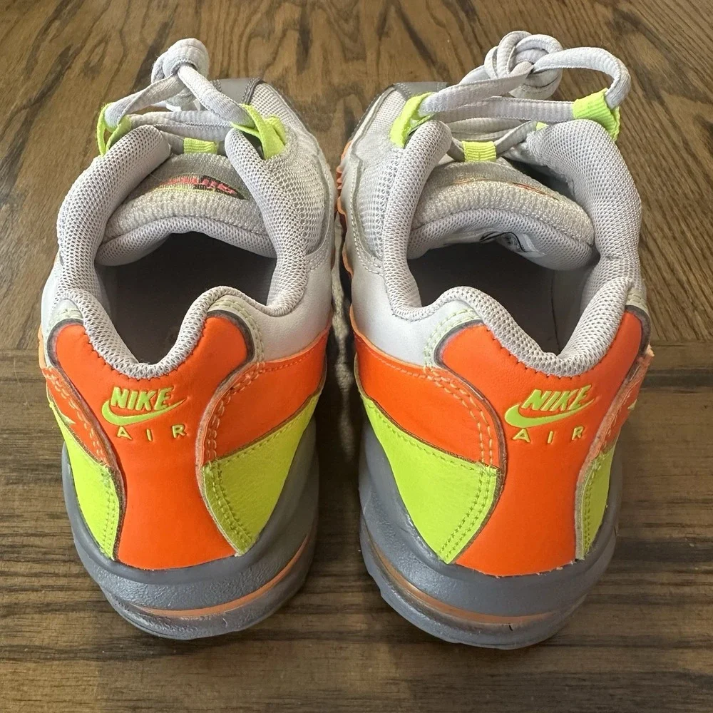 Nike Airmax 95 GS Vast Grey Volt Orange Neon Yellow 905348-019 Sz 4.5Y Womens 6